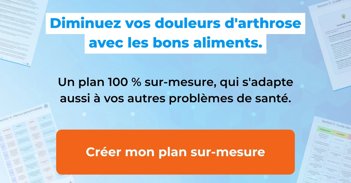 Plan alimentaire pour Arthrose