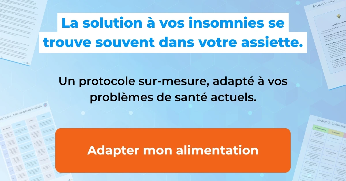 Plan nutritionnel sommeil (mieux dormir)